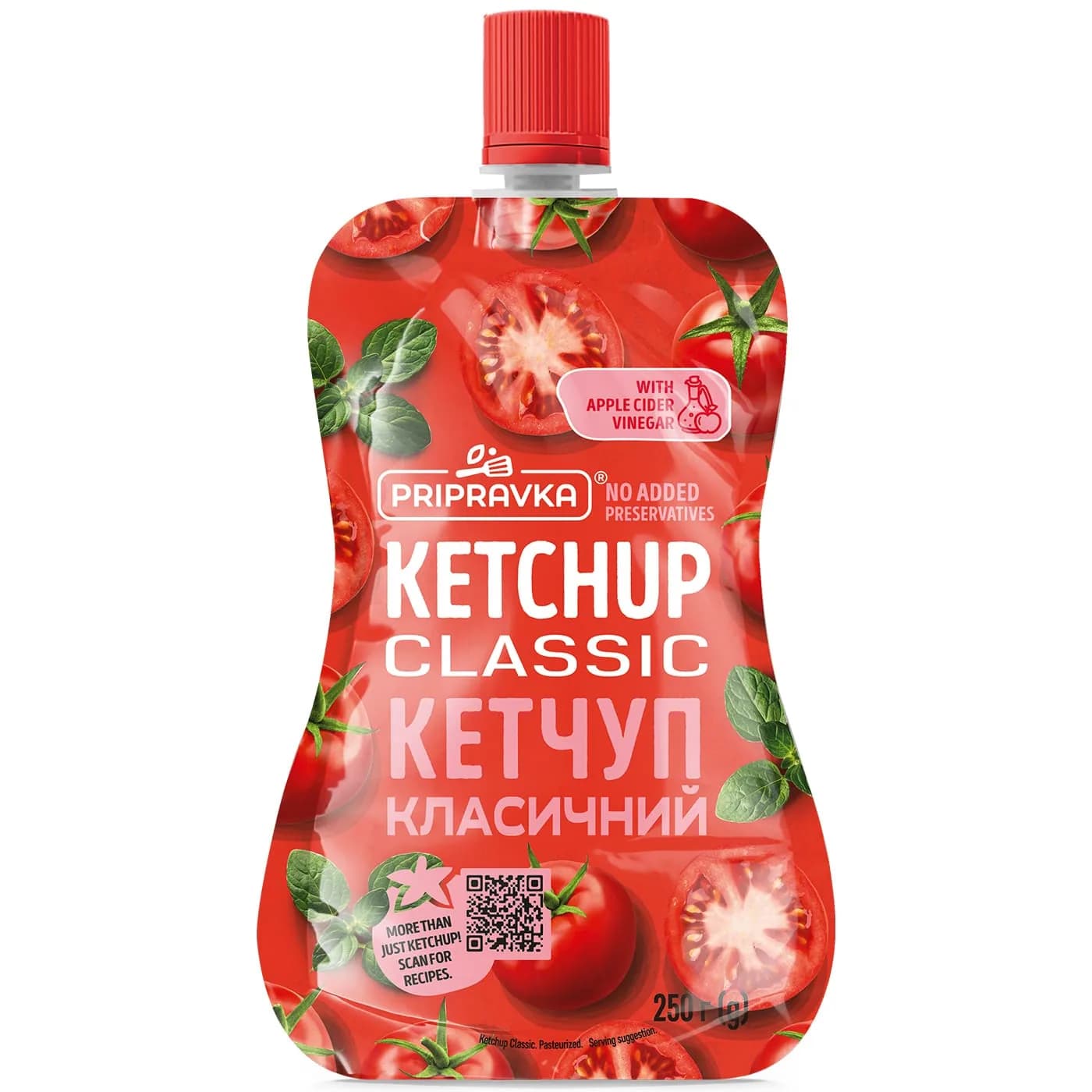 Кетчуп пастеризованный Классический Pripravka д/п 250г