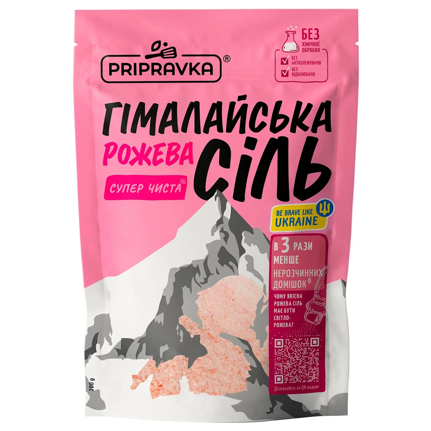 Соль пищевая розовая Гималайская Pripravka д/п 200г
