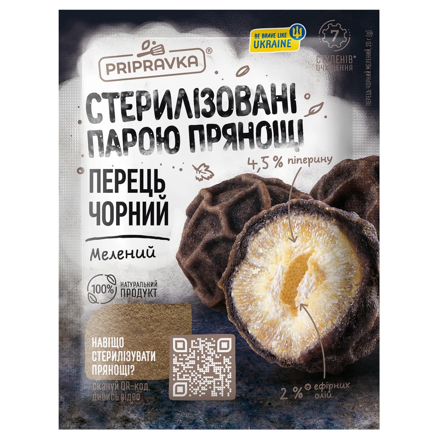 Перец черный молотый Pripravka м/у 20г